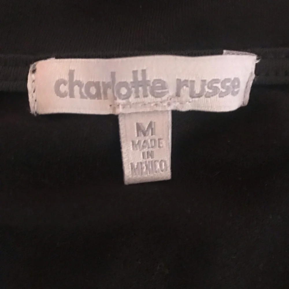 Bodysuit Plunging Neck Line & Gold Buttons - Picture 6 of 9